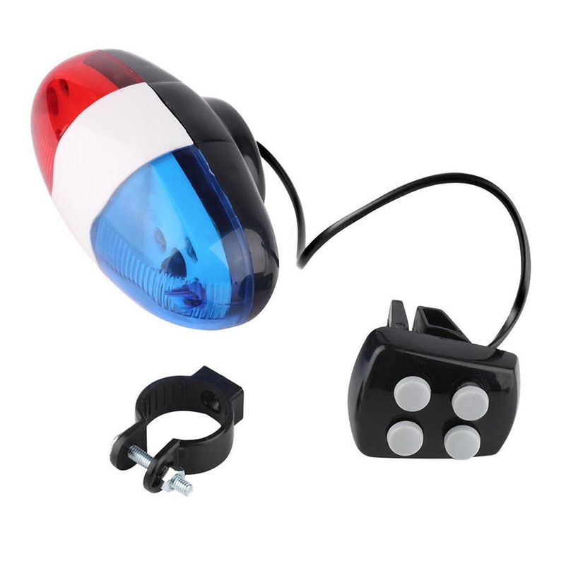Accesorios para bicicleta , 6 luces LED con 4 tonos de sonido, timbre para bicicleta, sirena electrónica con bocina para chico, escúter para bicicleta infantil