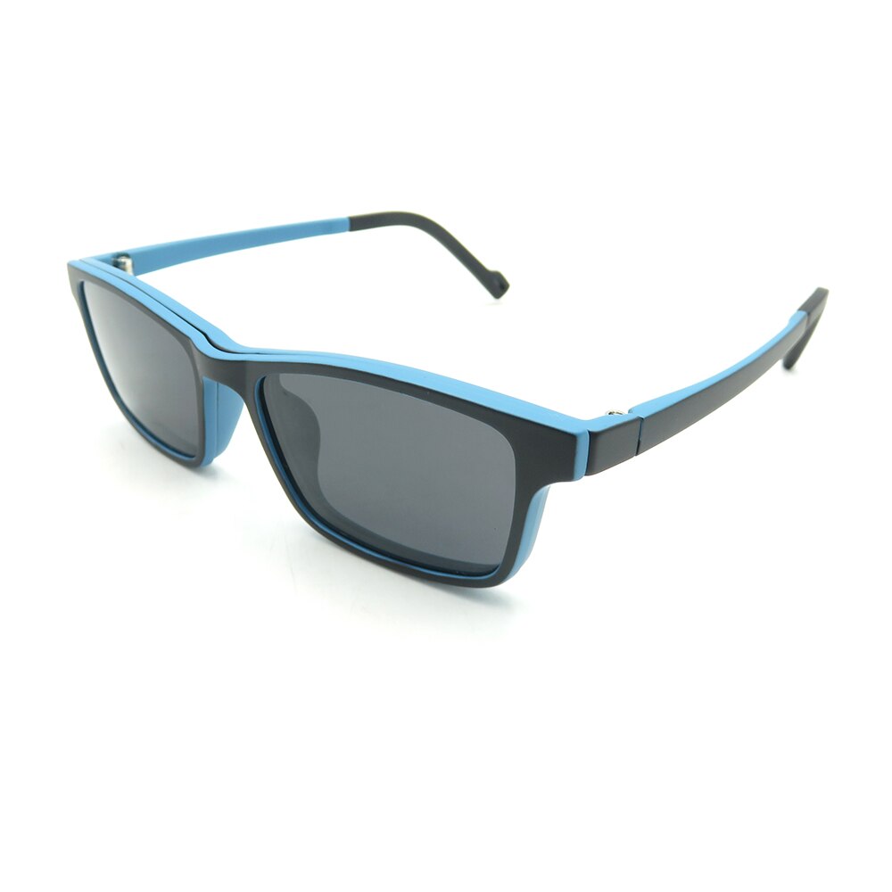 IENJOY Sonnenbrille Polarisierte TR Gläser für freundlicher Magnetischen Clip Auf Sonnenbrille freundlicher Brillen Rahmen freundlicher Brillen Blau: Blau