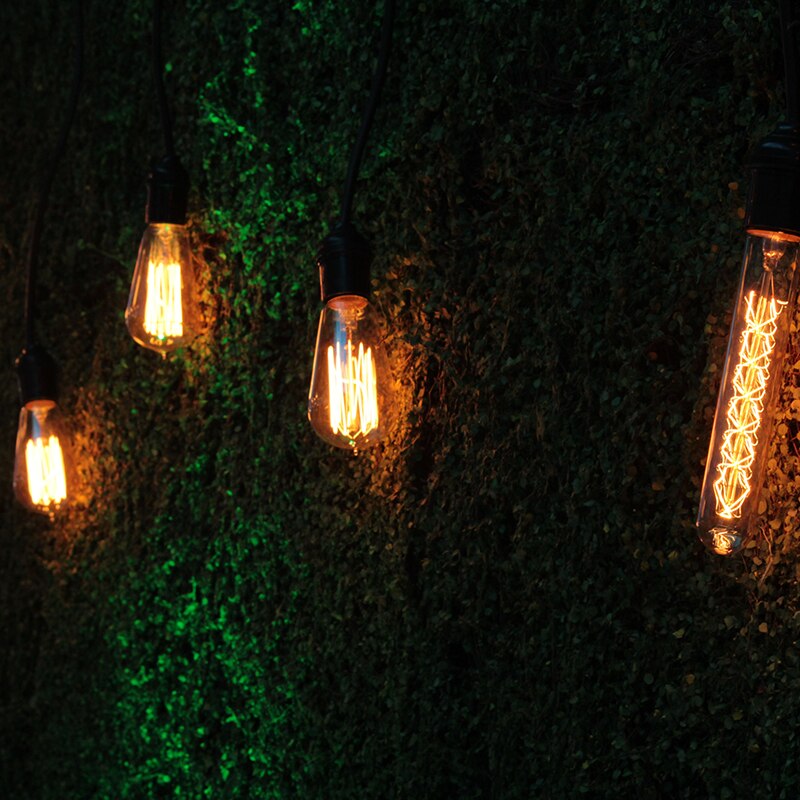 Vintage edison lampfot hampa lina taklampa hållare  e27 1m 1.5m 2m 3m loft taklampa industriell lampfot dekor
