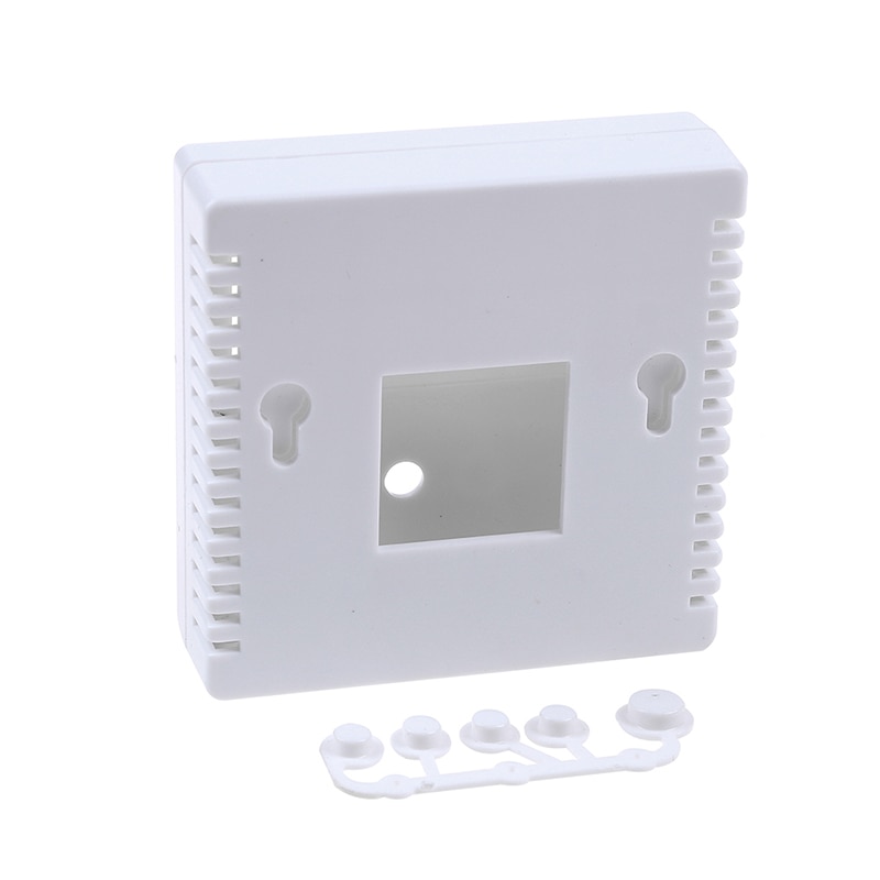 1 pièces blanc 8.6x8.6x2.6 cm boîtier pour bricolage LCD1602 mètre testeur avec bouton 86 boîtier de projet en plastique