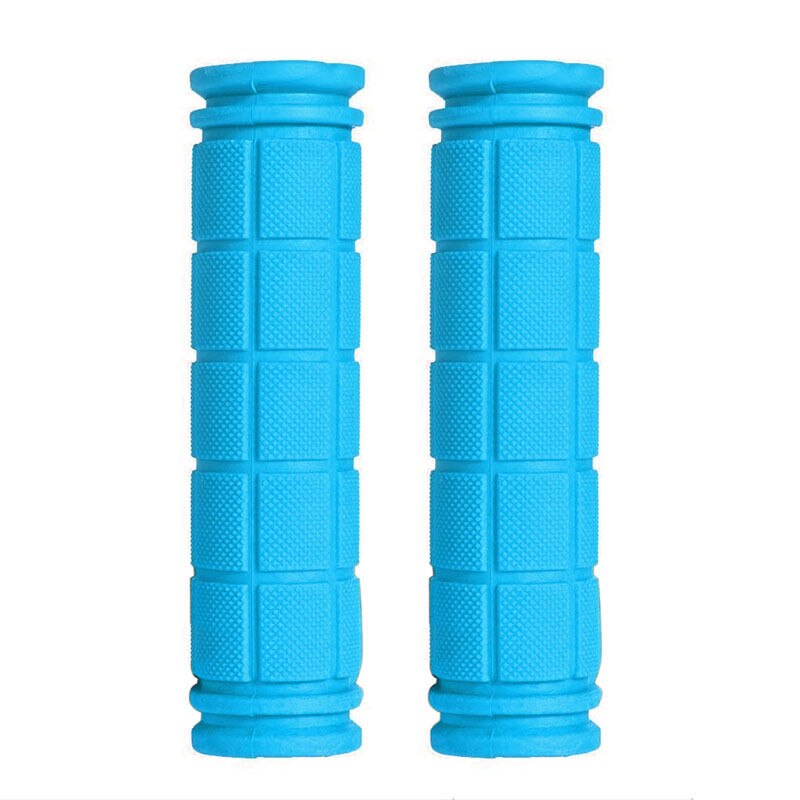BMX MTB Cycling Mountain Bicycle Scooter Bike Handle Bar Rubber Soft End Grip: Sky Blue