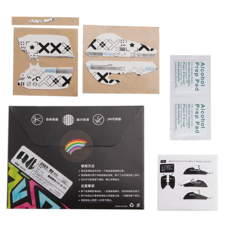 R9ja wireless gliding mice with curved edges for razer viper mini hz/w/xx