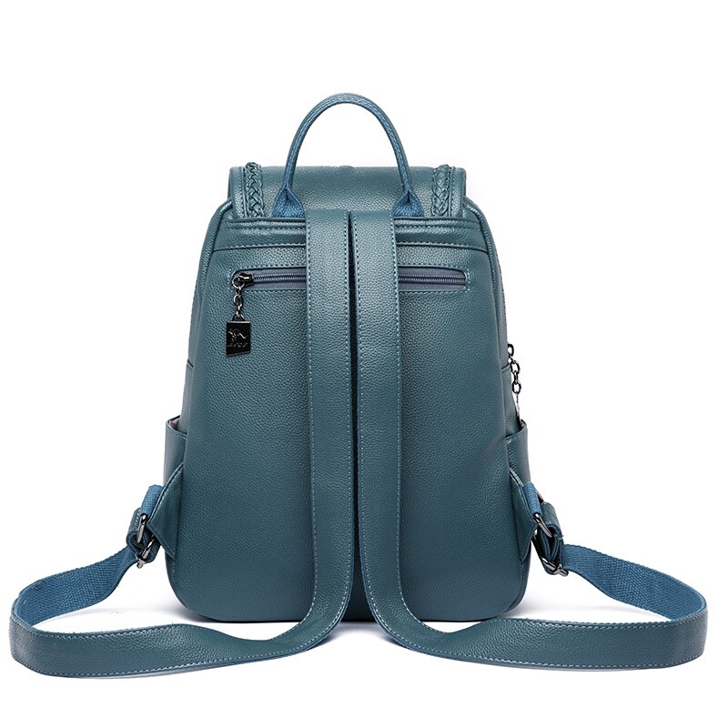 Frauen Leder Rucksack reise schule PU leder Schule tasche einkaufen Rucksäcke reise Schulter Schul