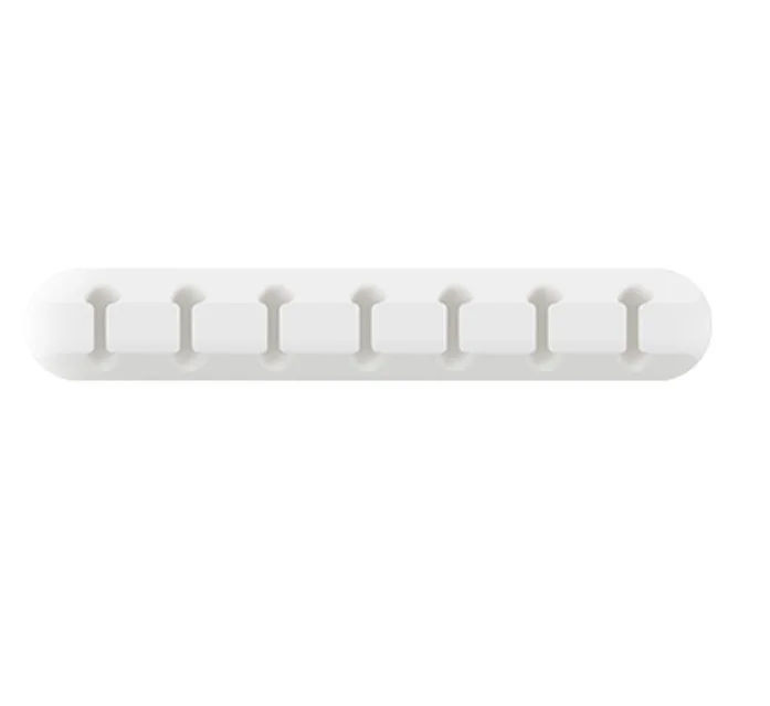 NNBILI Siliconen USB-kabelorganizer Kabelhaspel Desktop Tidy Management Clips Kabelhouder voor muis Hoofdtelefoon Draadorganizer: Paars