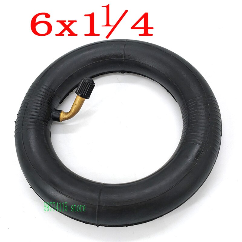 6x1 1/4 Wheels 150mm 6 Inch Pneumatic Tire Inner Tube With 4 Inch Aluminum Rims For Gas Electric Scooters E-bike A-folding Bike: only inner tub