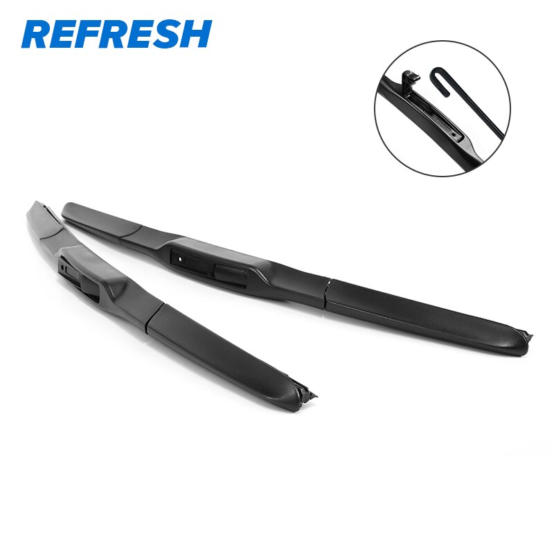 REFRESH Hybrid Windscreen Wiper Blades for Hyundai Creta ( ix25 ) Fit Hook Wiper Arms Model Year