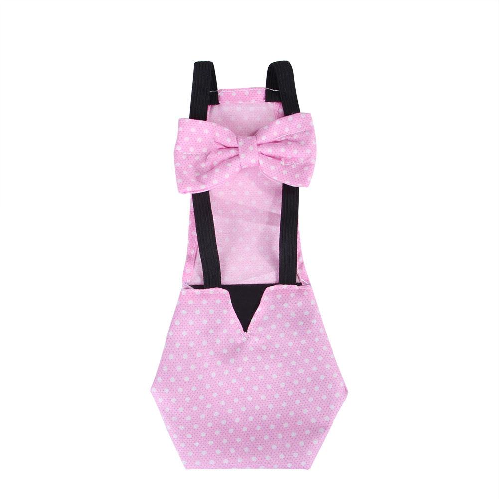 Duck Chicken Diaper Poultry Cotton Waterproof Diaper Adjustable Reusable Nappy Farm Goose Hen Polka Dot Decorate Pant: Pink