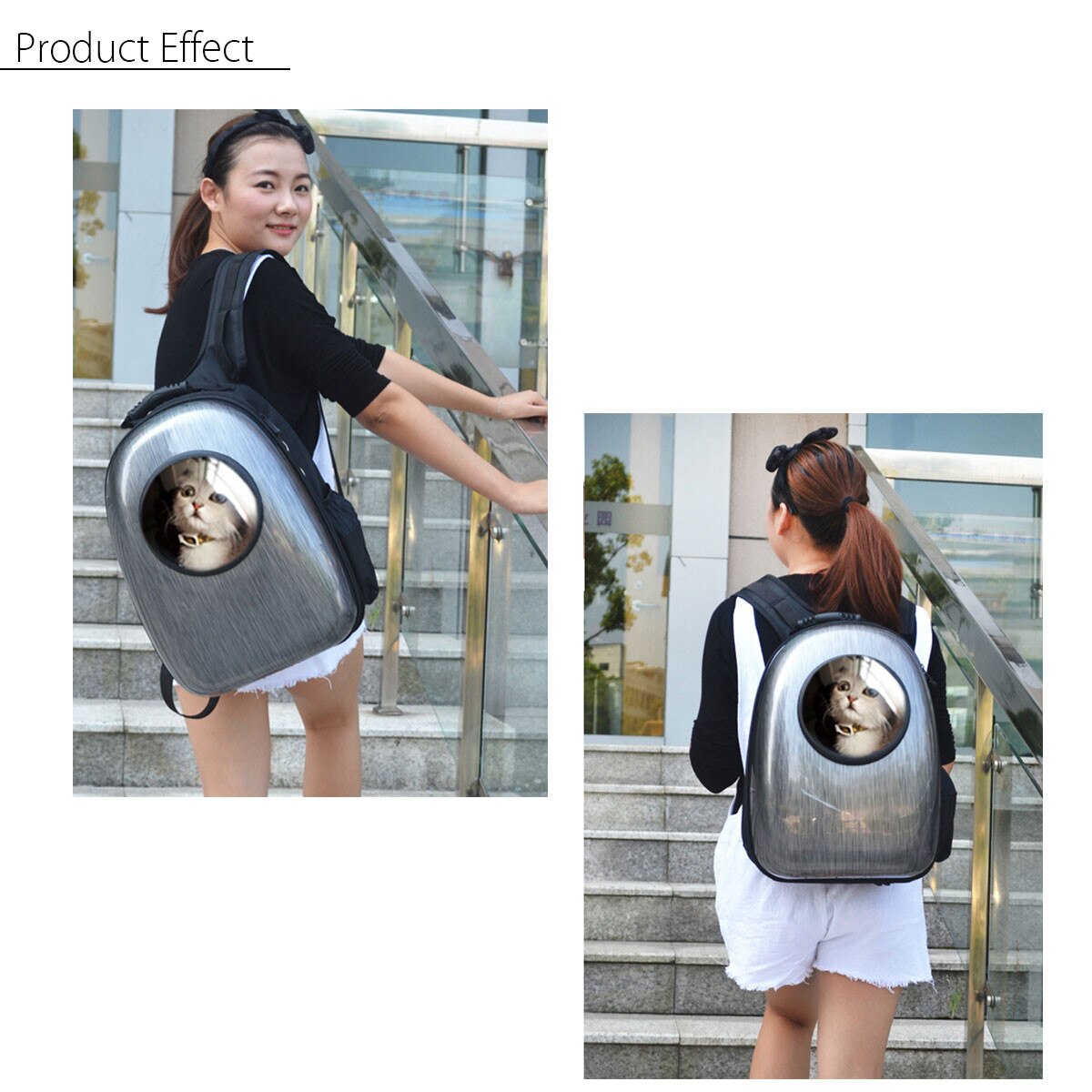 Space Capsule Astronaut Pet Backpack Carrier Breathable Transparent Travel Dog Cat Small Pet Capsule Carrier Backpack Bag