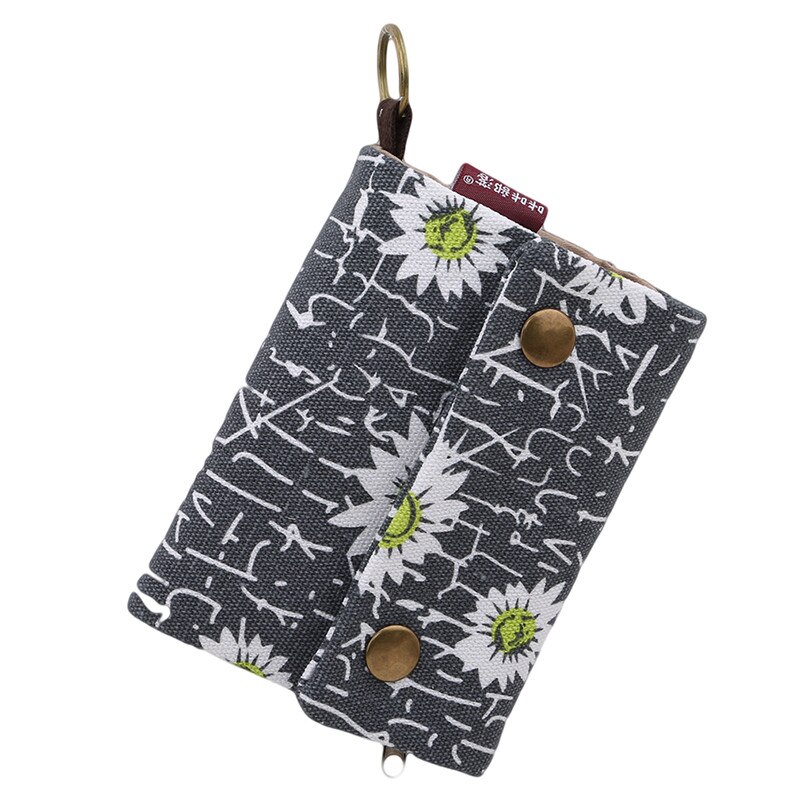 Denim Jeans Canvas Wallets Women Men Bag Best For Boyfriend Short Zipper Coin Bag Purses: style 4