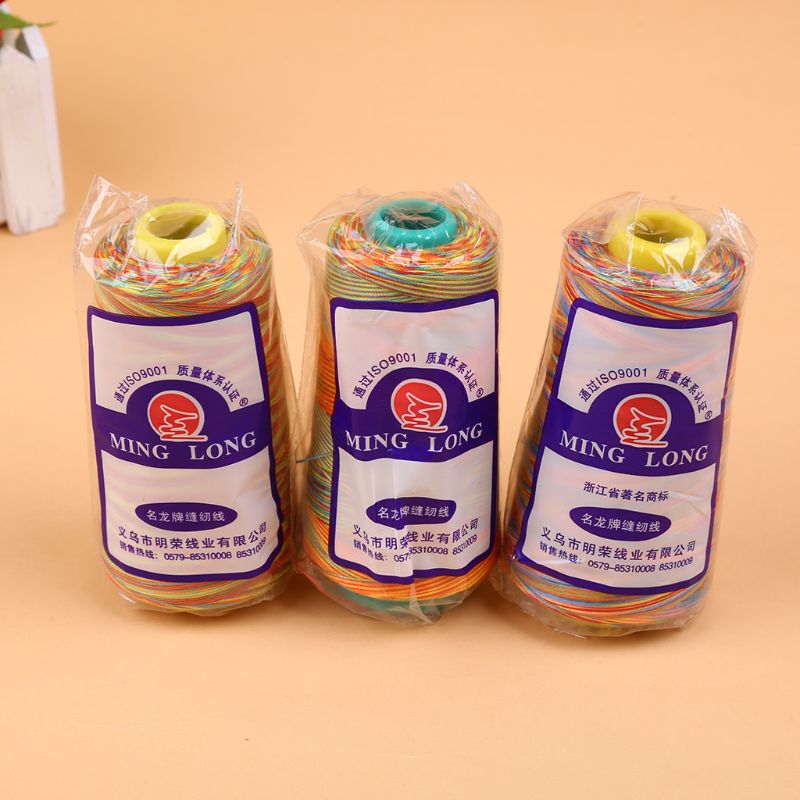 Colorful Sewing Machine Thread Set Nylon Quilting Thread Embroidery Thread Spool Applique on Clothing Sewing Accessories