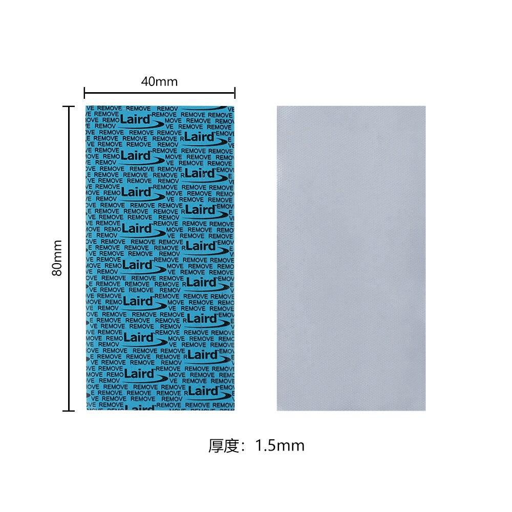 Laird Tflex HD90000 Thermal Pad For Graphics Card m2 Chipset Video Memory Notebook Cooler ,7.5W/mK, Insulation,Soft ,Recommend: 80x40x1.5mm