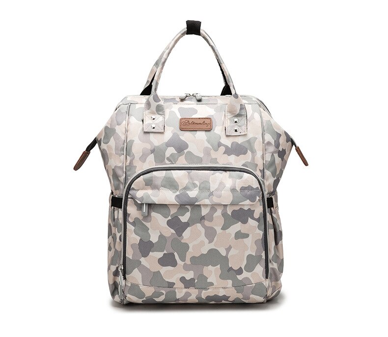 Eingetroffen Windel Tasche Große Kapazität Multi-funktionale Schulter Mutter und Baby Rucksack Wasserdichte Windel Tasche Mommy Tasche: Mode Tarnung