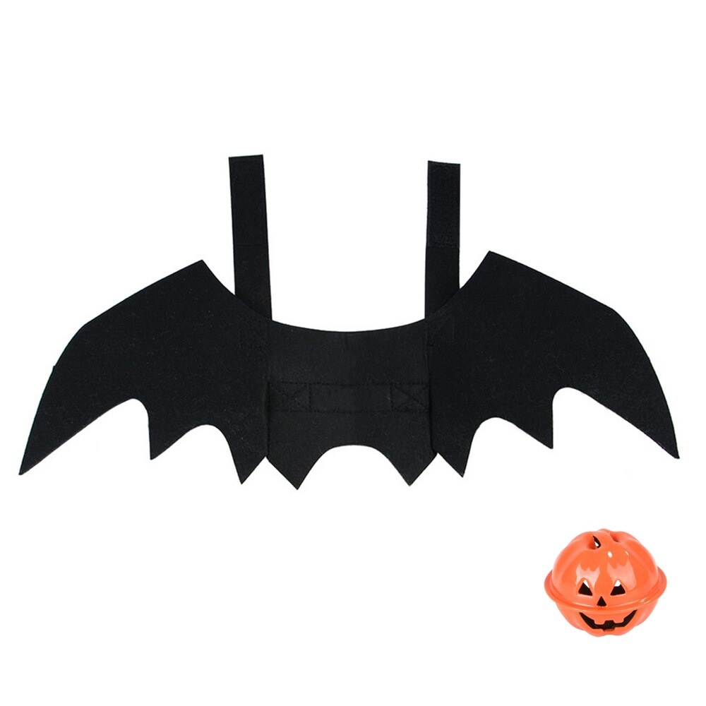 1Pc Halloween Pet Dog Costumes Bat Wings Black Cute Fancy Dress Cat Costume Pet Cosplay Clothing Cat Halloween Costume Bat Wings