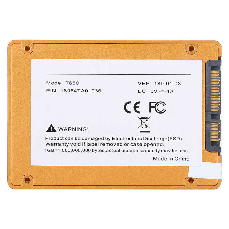 Solid State Hard Disk Drive Gold SSD for Laptop Desktop Computer Parts H2 SATA3.0 2.5 inch Hard Disk