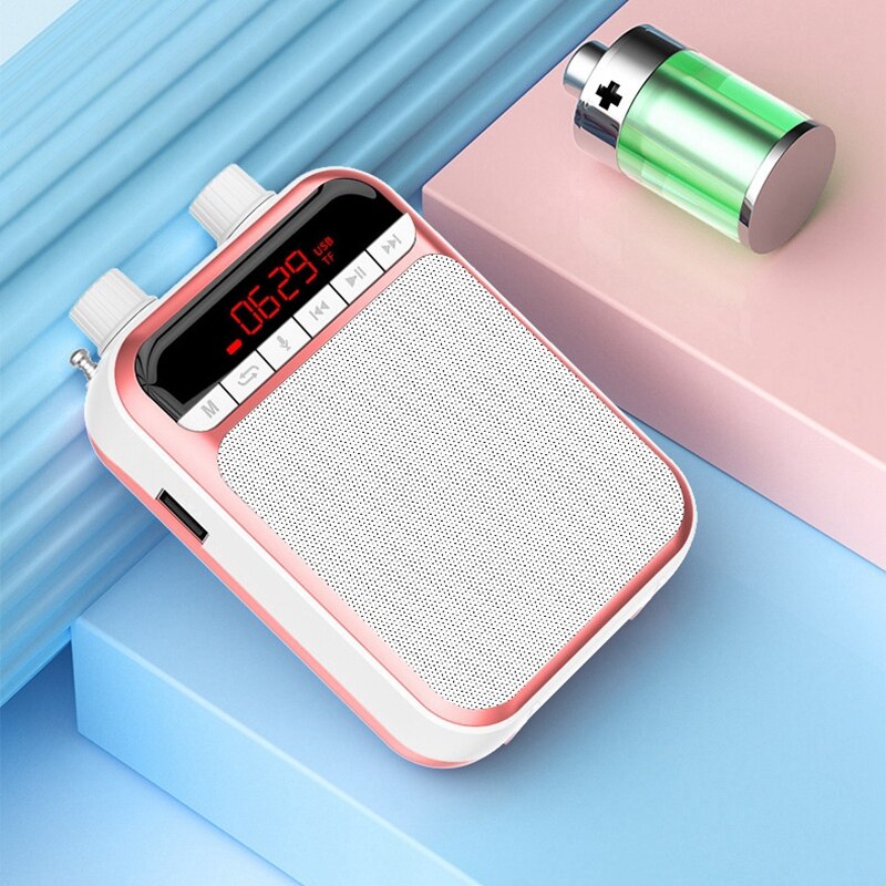 Draagbare Voice Megafoon Voor Leraren Tourguide Mini Audio Speaker Microfoon Oplaadbare Ultralight Luidspreker