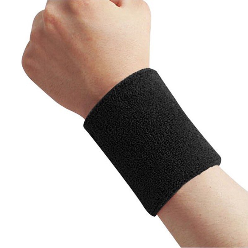 2 Stuks Sport Zweetband Badstof Pols Zweet Bands Tennis Squash Badminton Basketbal Polsband Gym Crossfit Pols Wraps Gyh