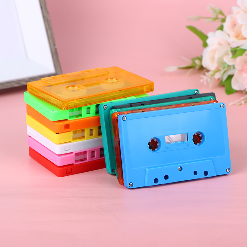 1pc Farbe leere Band Fall Audio magnetische Audio-Aufnahme Kassetten band Schale leere Rolle zu Rolle Kassette (kein Band Kern)