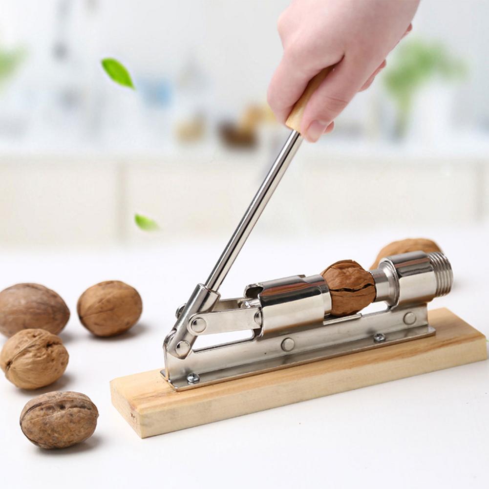 Manual Stainless Steel Nut Cracker Mechanical Sheller Walnut Nutcracker Fast Opener Kitchen Tools Fruits And Vegetables