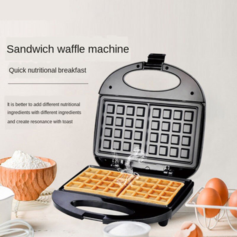 Electric Waffle Maker Large Size Home Double Disc Breakfast Machine Dessert Pastry Fast Making Kitchen Baking Waffle Molds