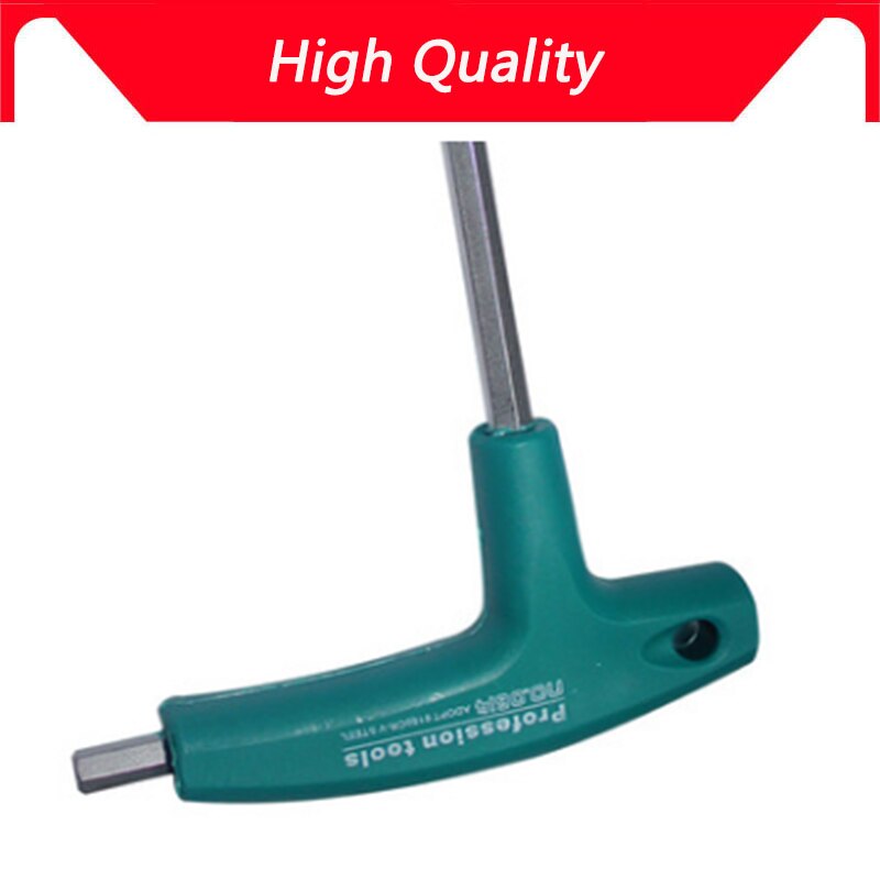 1 Pcs 2mm/4mm/6mm/8mm Gewikkeld Handvat T Shape 6mm Hex Bit Tip Inbussleutel handje Bolt driver schroevendraaier