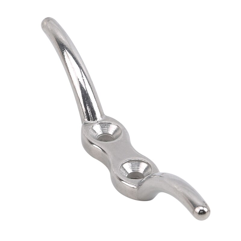 Marine Grade Flagpole Cleat Hook Fixed Hook Flag Rope Cleat Flag Halyard Boat Securing Tie Down DocksTarps