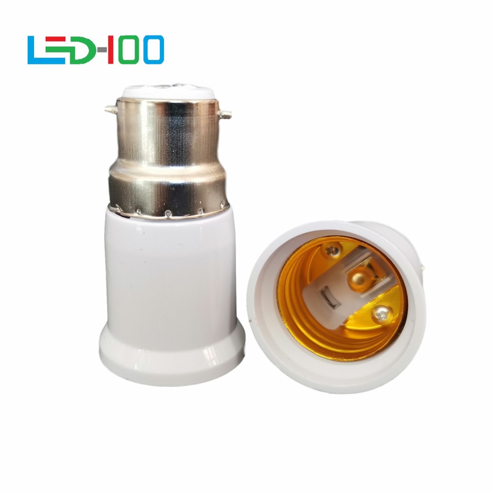 Portalámparas incombustible B22 a E27, Base de luz, Adaptador tipo bombilla, novedad