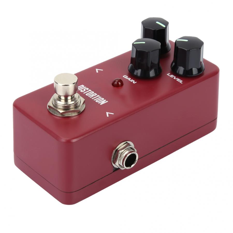 Guitar Mini Space Portable Distortion Tone Electric Pedal Guitar Effector Pedals 3 Adjust Knob True Bypass Effect Pedal