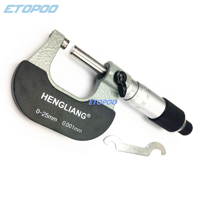 0-25MM*0.001/0.01 Micron Outside micrometer calibration micrometer thickness measuring gauge