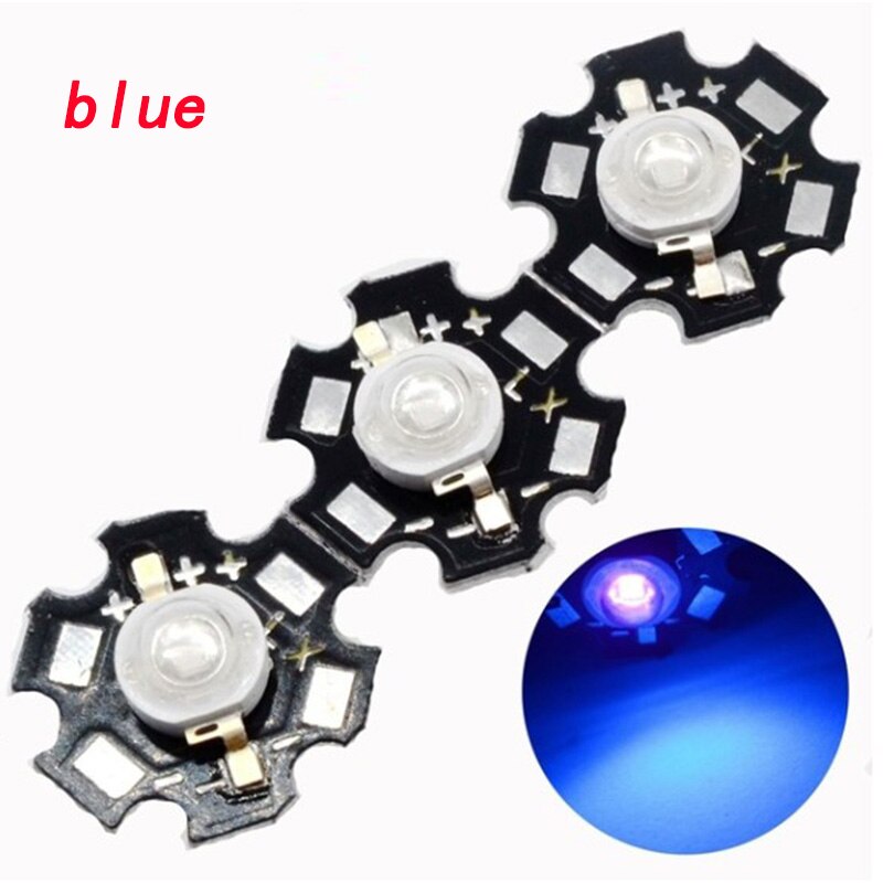 High Power LED Chip CREE 1W 3W LED Light Emitting Diode Warm White + 20mm Aluminum Star Base PCB LED Beads Spot Light Bulb 10pcs