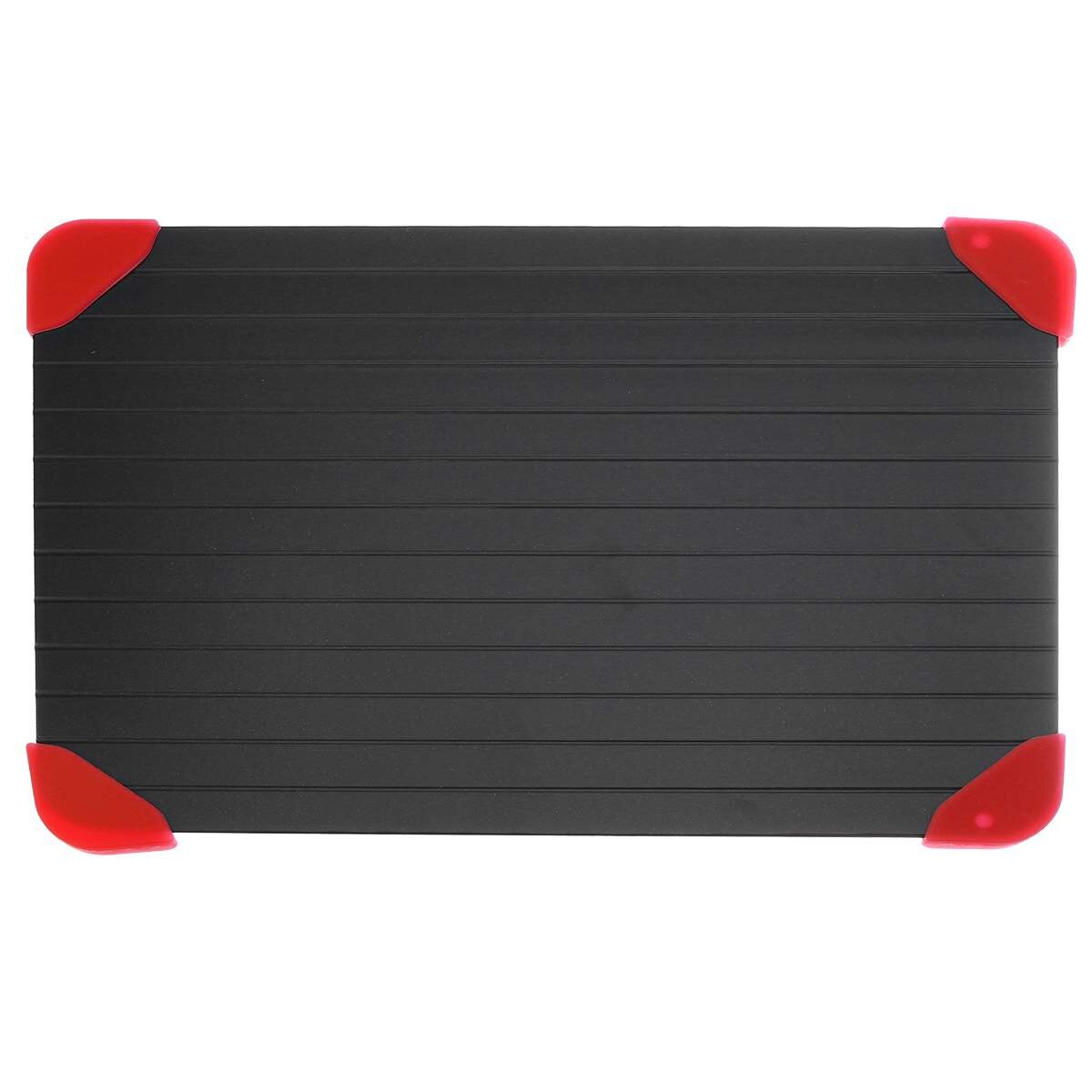 S/M/L Fast Thawing Defrosting Tray Thaw Frozen Food Meat Fruit Quick Defrosting Plate Board Defrost Kitchen Gadget Tool: 35.5cm x 20.5cm x 0. / Light Green