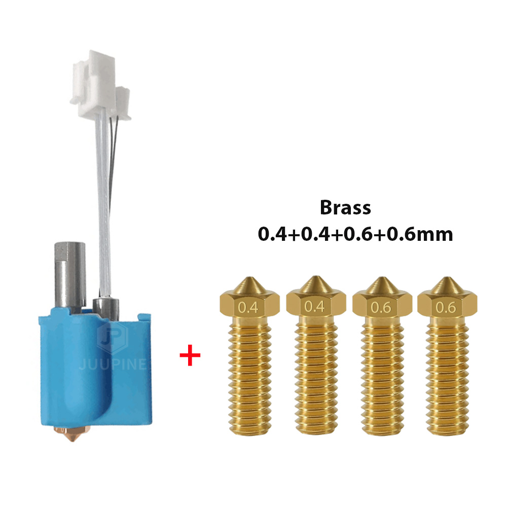 For Artillery Sidewinder X1/X2 Genius Pro Hotend Heatbreak Thermistor Cartridge Heater Heat Block Silicone Cover Volcano Nozzle: Brown