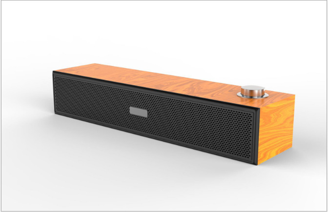 Draagbare Lantaarn Bluetooth Speaker Computer Wired Subwoofer Card Soundbox Tv Soundbar Home Echo Muur Houten Muziek Center Audio: Yellow