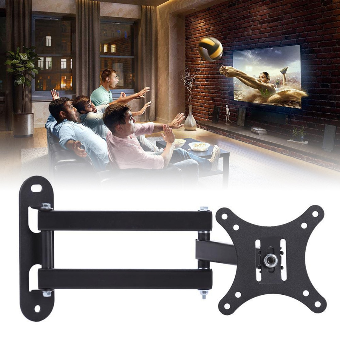 full bevegelse tv veggfeste brakett veggstativ justerbar monteringsarm til flat lcd ledet  tv 10 " -32 " støtte 30kg