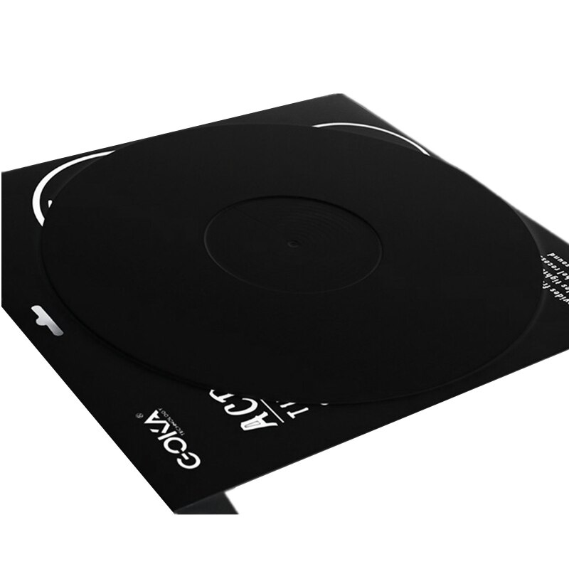 12 tommer 3mm sort hvid akrylplade antistatisk lp vinylmåtte slipmat til tilbehør til grammofonplader