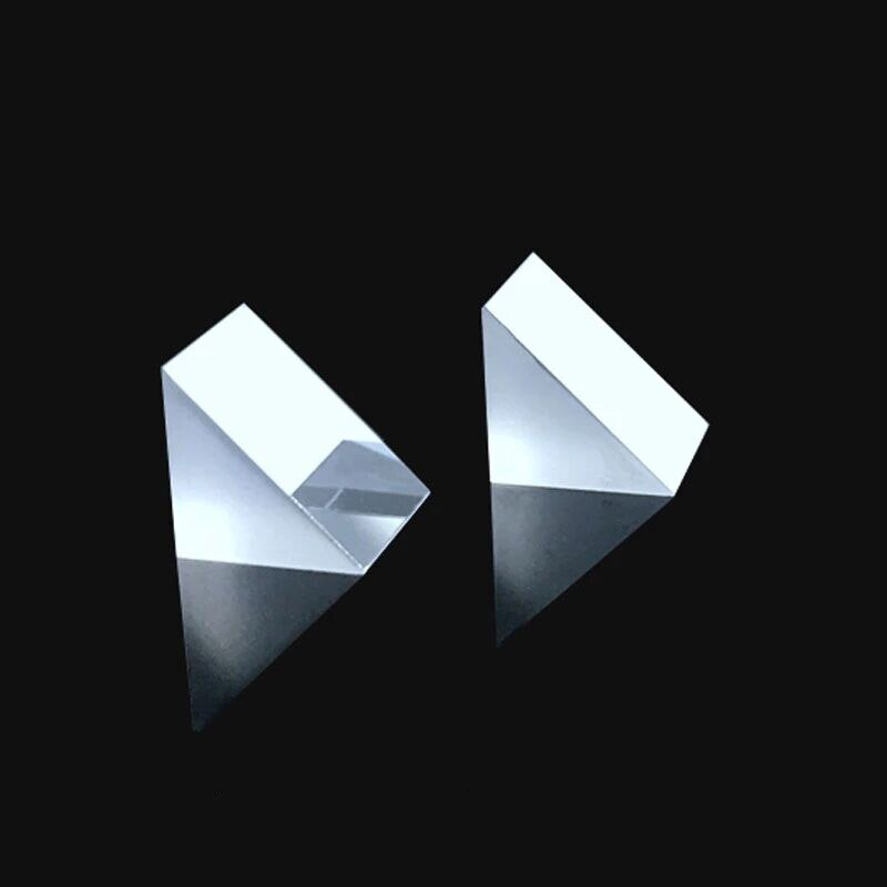20x20x20MM Right Angle Prism Material K9 Refraction Prism Optical Glass Reflective Prism Prism Glass Triangular Prism With