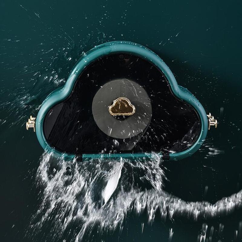 Kreatywny dom wodoodporna ściana uchwyt na papier toaletowy plastikowa chmura kształt pudełko na gazety półka łazienkowa