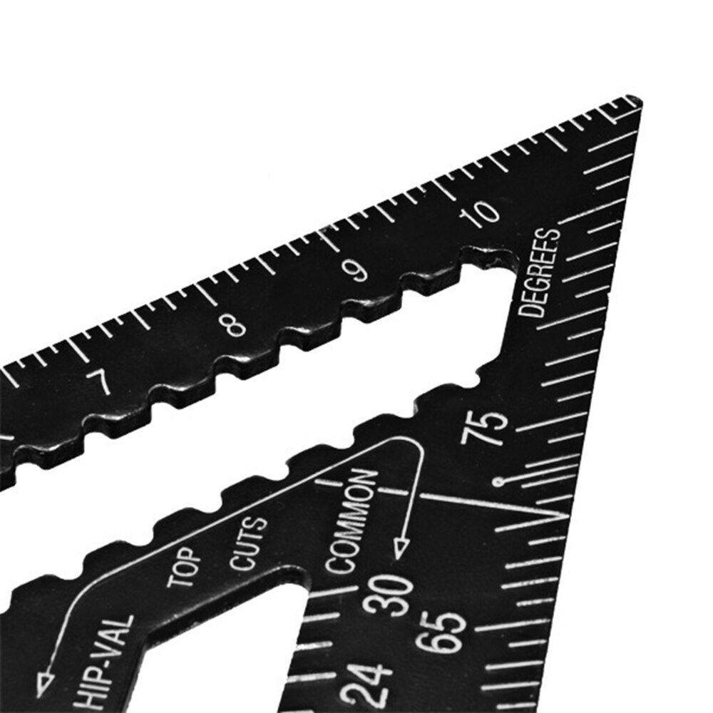 7inch Metric Aluminum Alloy Triangle Angle Ruler Protractor Swanson Speed Square Layout Gauge Woodworking Measurement Tools
