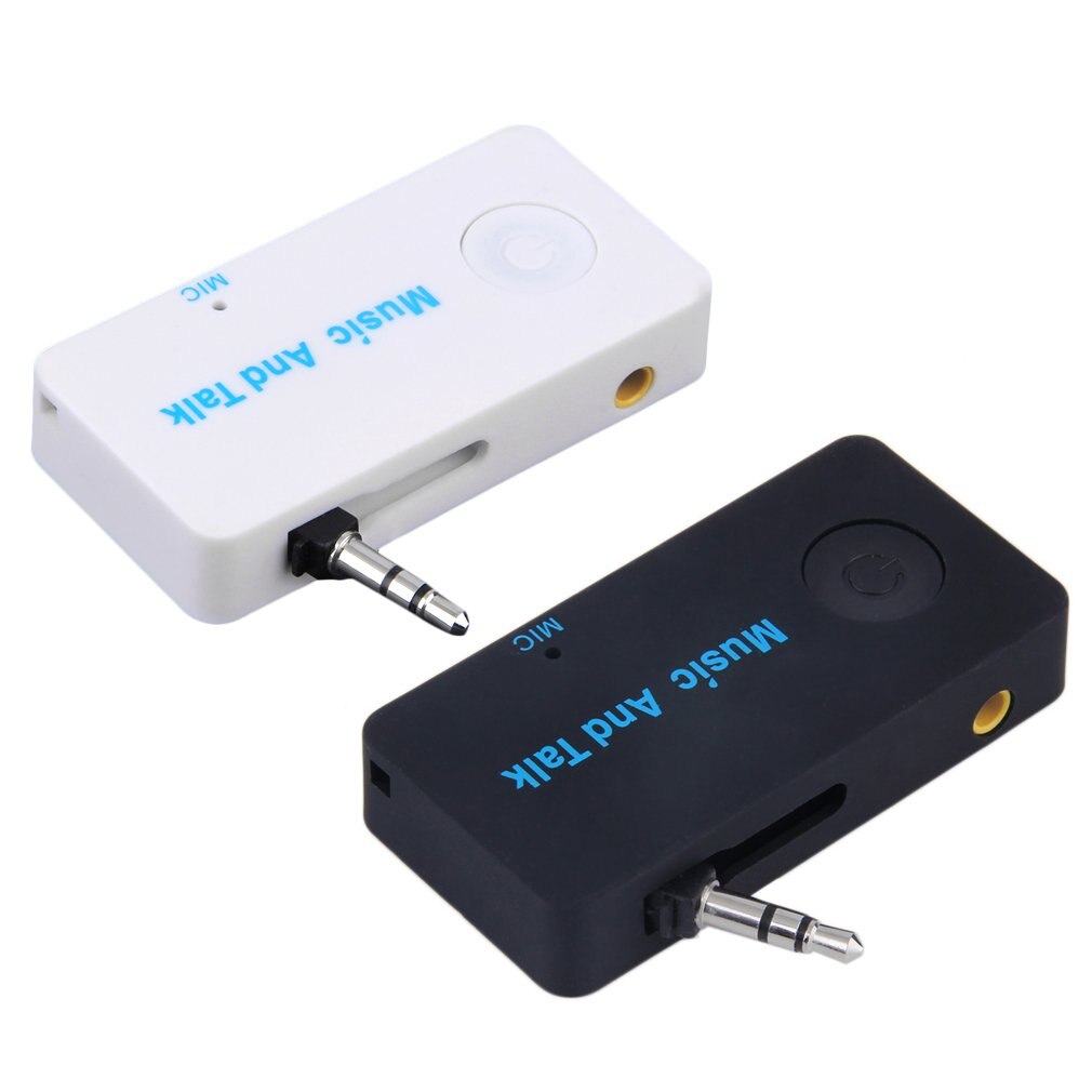 Wireless Bluetooth-compatible 3.5mm Audio Stereo Music Talk Receiver Adapter Mic