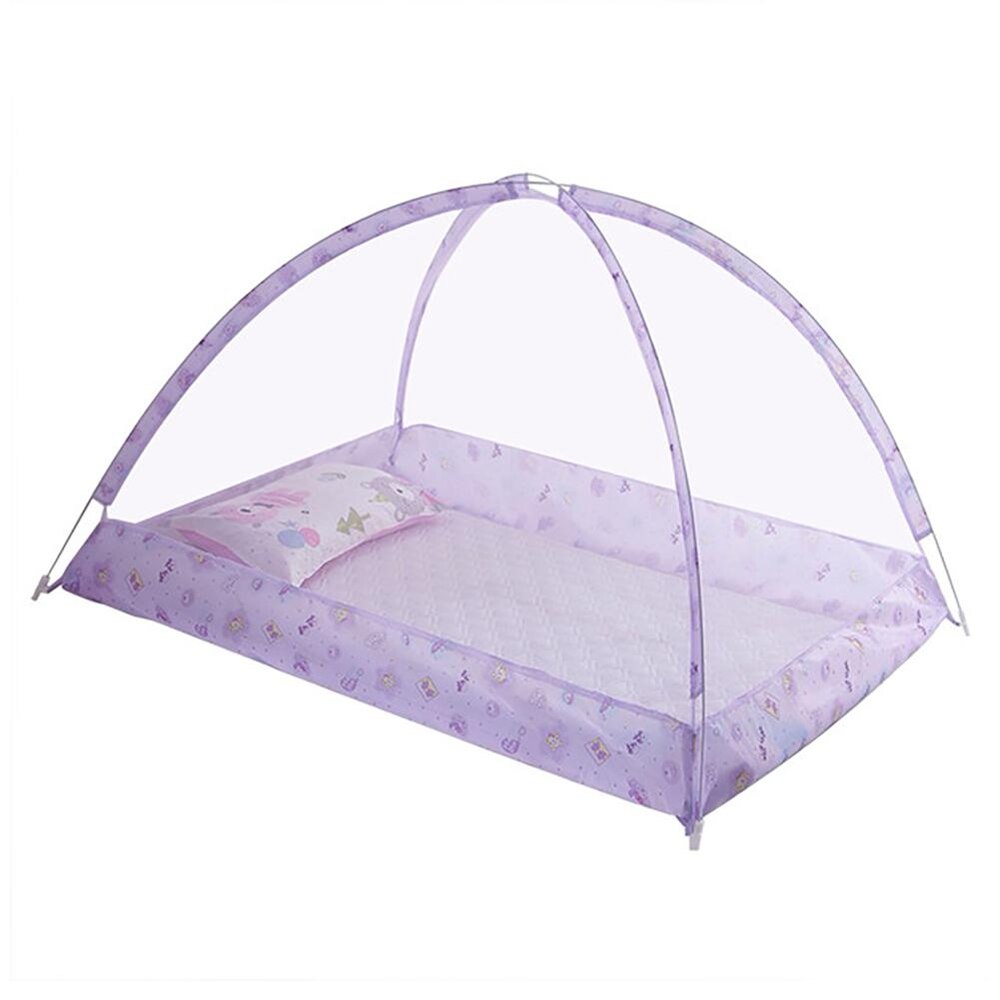 Bundløst myggenet baby anti-myg støvtæt vindtæt sengenet gratis kuppel manuel betjenings installationsnet