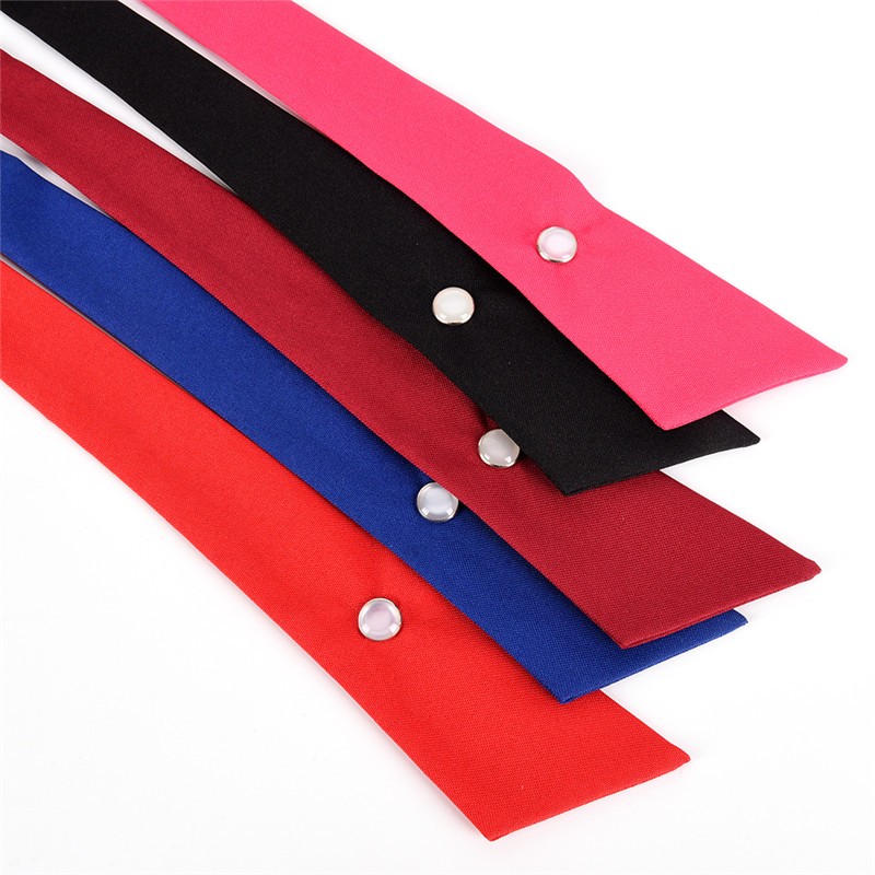 Women Cross Bow Ties Women's Bow Tie Female Girl Student Hotel Clerk Waitress Neck Wear Silk Ties 1 Pcs