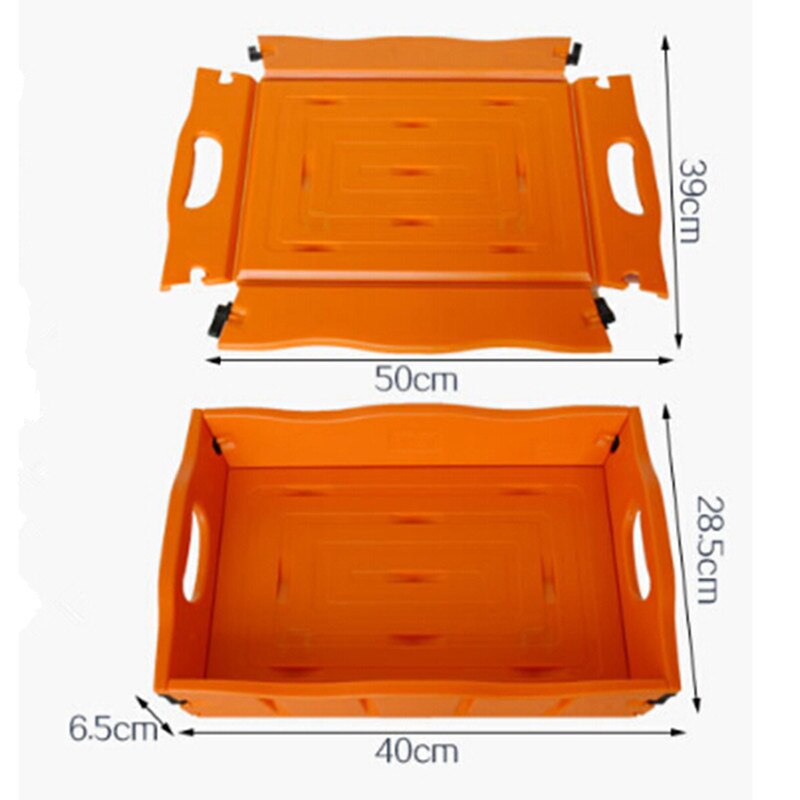 Multifunctionele Auto Opslag Mand Opvouwbare Auto Organisatie Als Laptop Bureau/Eetkamer Lade Voor Thuis/Auto/Hotel/ kantoor/Keuken: Orange