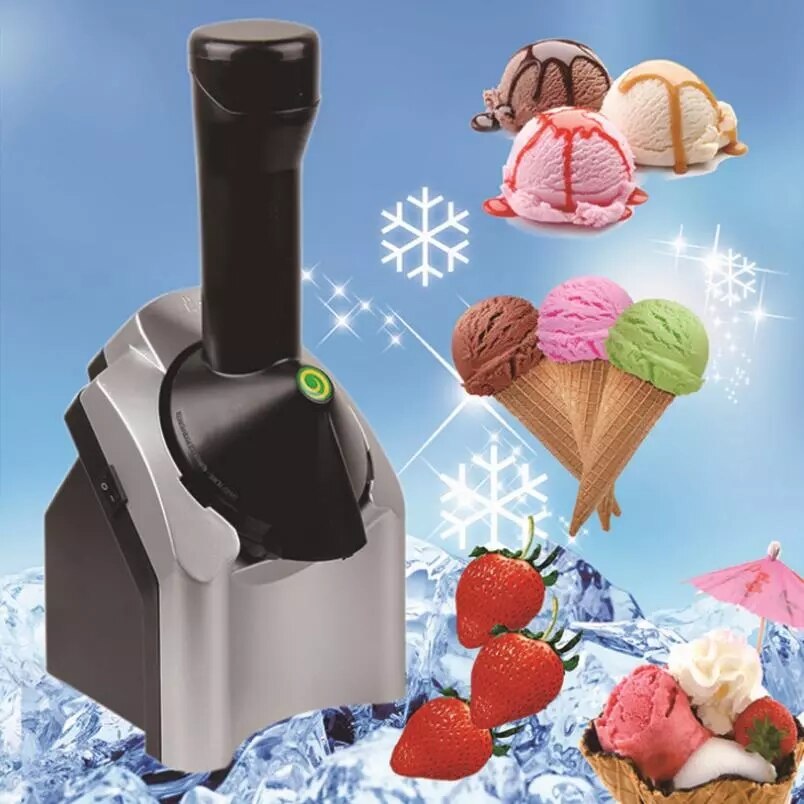 DIY Frozen Fruit machine icecream home automatic icecream maker household mini slush machine 220V EU plug ice cream maker: Default Title