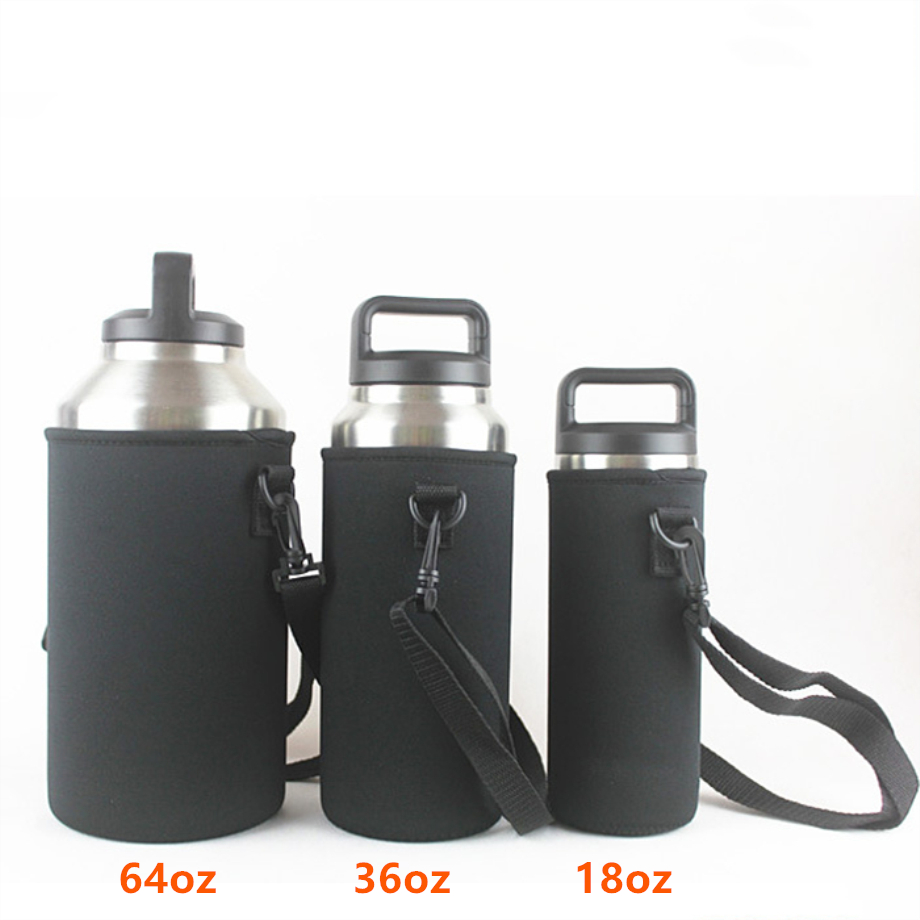 Bottle Cover Mug Bag Cup Carrier Neoprene Cloth Pouch Tumbler Case S/M/L For YETI RTIC SKINNY HYDROFLASK Diameter 7cm To 12.5cm