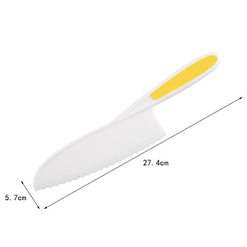 3Pcs Kids Safety Sawtooth Cutter Plastic Fruit Knife Childrens Chef for Bread Lettuce Toddler Cooking Knives Children DIY Tools