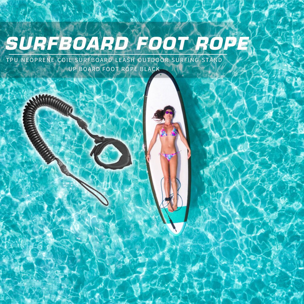 10 fot kveilet surfebrett bånd surfing stå opp padlebrett ankel bånd sup brett fotben flåte trekkreip