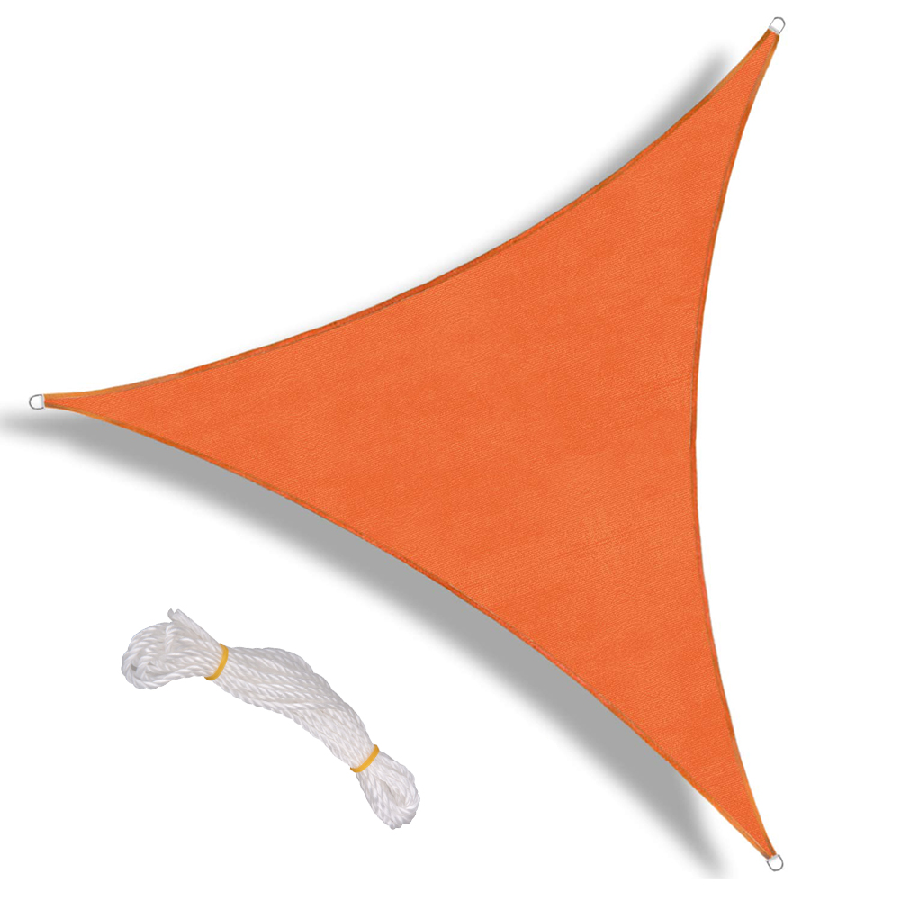 Toldo triangular de vela para exteriores, accesorio de viaje, resistente al agua, portátil, bloque UV, sombrilla triangular, 1 ud.: Orange C 1PC