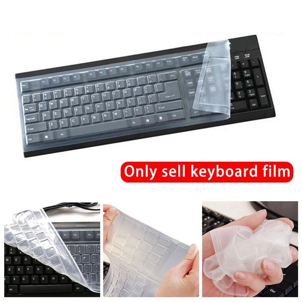 Universal Silicone Keyboard Cover Skin Protector Film Cover Waterproof Dustproof Keyboard Protective Cover Desktop Computer