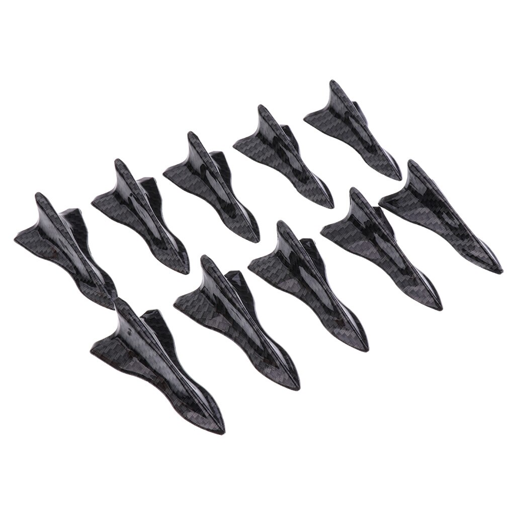 Ailerons de générateur de Vortex d&#39;air, 10 pièces, pour aileron de voiture, aile de toit, augmente et diminue les performances, tourbillon: Carbon Pattern