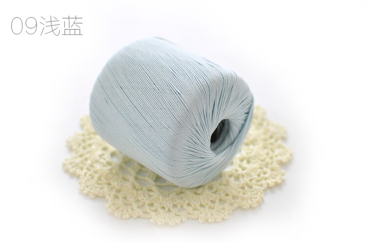 Hilo de encaje para tejer, hilo de algodón puro para tejer, mantel de verano, número 5, 400 g/lote, ZL4006: color 09