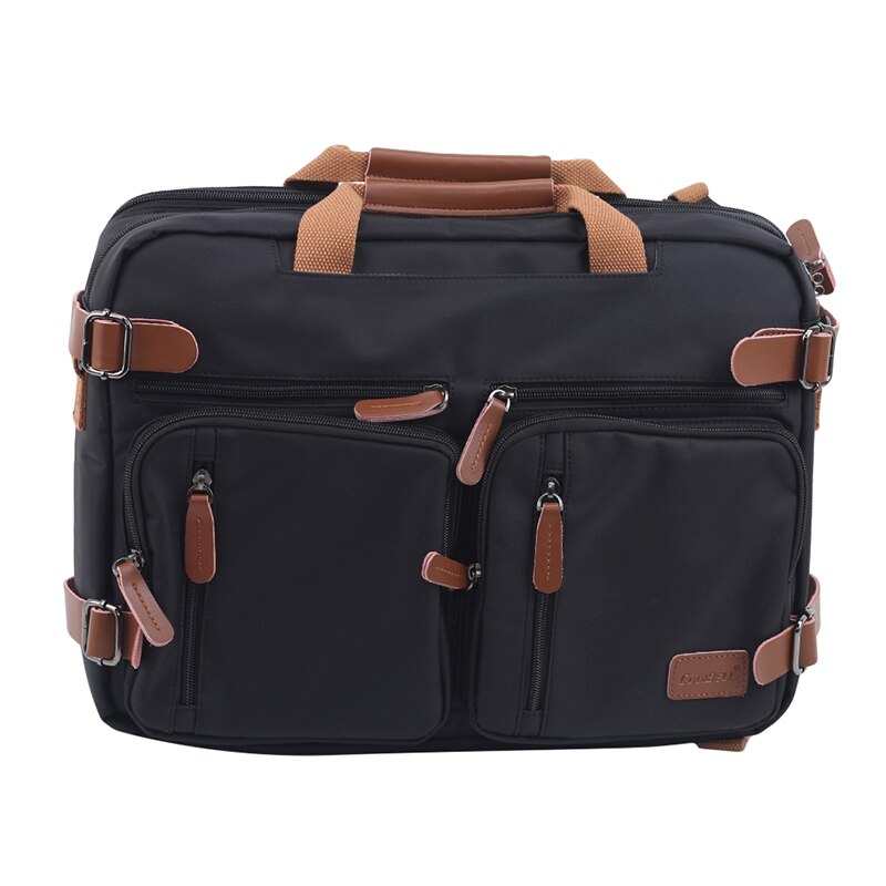 15 inch omvormbare aktetas heren zakelijke handtas messenger bag casual laptop multifunctionele reistassen voor mannen groot